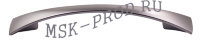 Ручка-скоба 128мм матовый хром UN9008/128