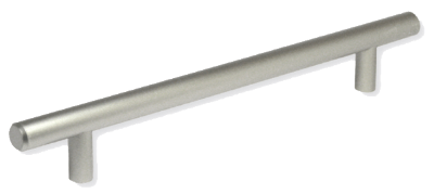 Ручка рейлинговая 224мм (никель) 