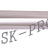 Ручка-рейлинг 96мм хром с кристаллами Сваровски - 
