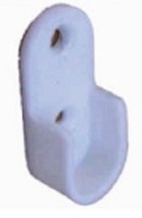 Штангодержатель овальный тип 2, белый, пластик