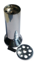 Ножка мебельная цилиндр, низ хром, диаметр 50мм, Н- 80мм (хром)